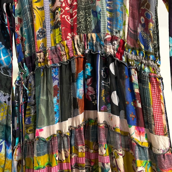 Johnny Was Sonnet Dixie Silk Dress - Picture 3 of 7